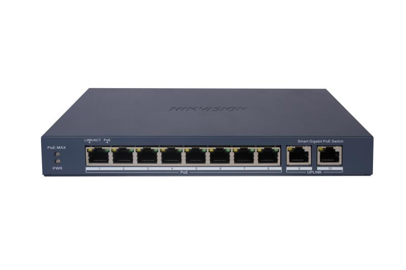 8 × Gigabit PoE port,2 × Gigabit RJ45 port