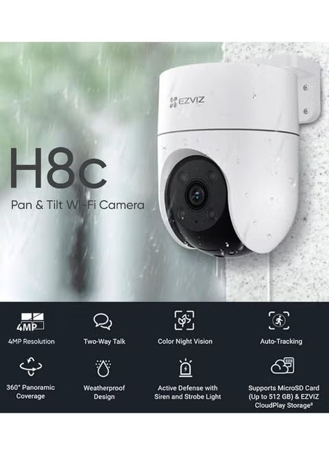 EZVIZ H8C Pro 3K Pan & Tilt Wi-Fi Camera