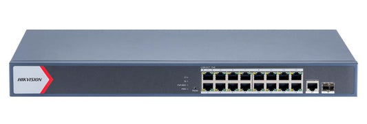 16 x gigabit PoE RJ45 ports, 1 × gigabit RJ45 port, 1
x gigabit fiber optical port