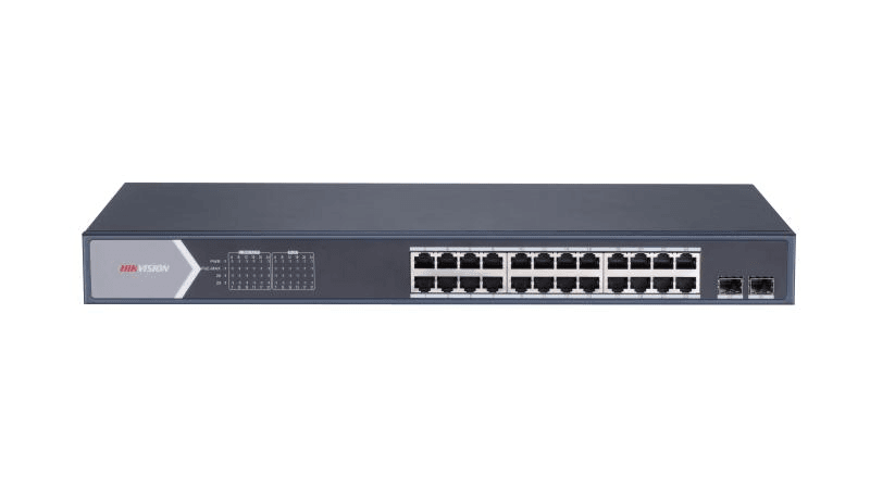 24 × gigabit PoE ports, and 2 × gigabit fiber optical
ports