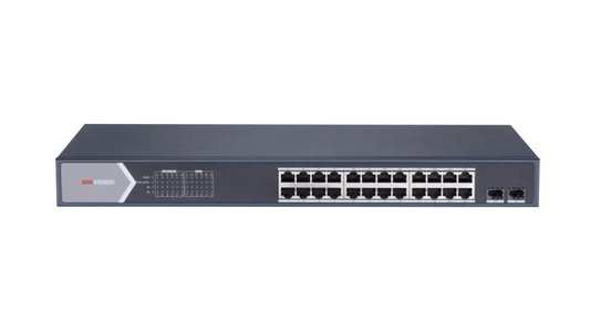 24 × gigabit PoE ports, and 2 × gigabit fiber optical
ports