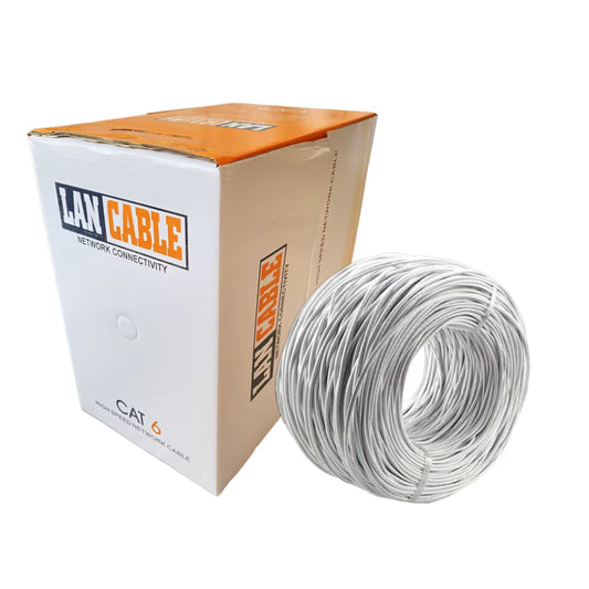 Network Cable Cat6 305M CCA 23AWG 0.50MM (Box) Grey