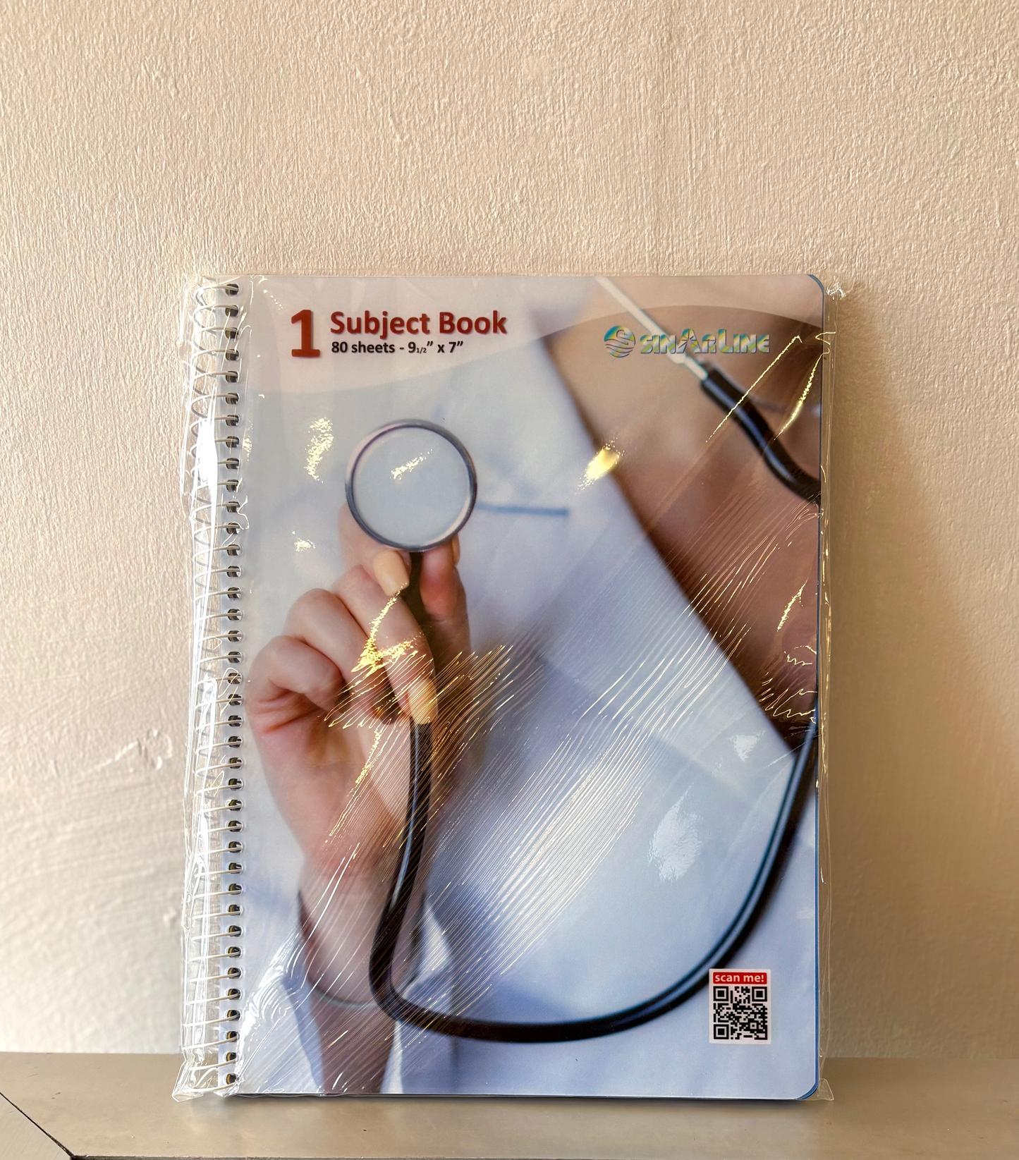 Sinar 1 subject pvc notebook 80 sheets 9x7