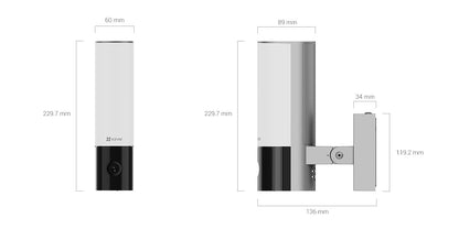EZVIZ EL3 Smart Security Wall-Light Camera