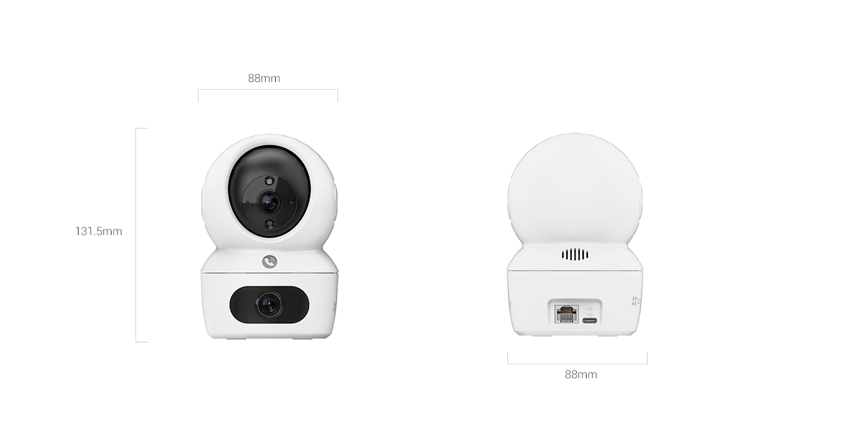 EZVIZ H7C Dual-Lens Pan & Tilt Wi-Fi Camera 2K⁺ & 2K⁺